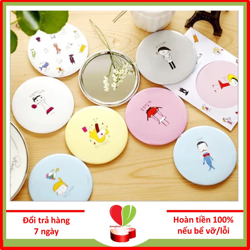 Gương Tròn Mini Bỏ Túi Xinh Xắn, Nhiều Mẫu