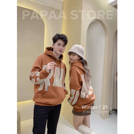 Áo hoodie nỉ đôi nam nữ phong cách Hàn Quốc chữ RNE 82362 PAPAA SHOP | BigBuy360 - bigbuy360.vn