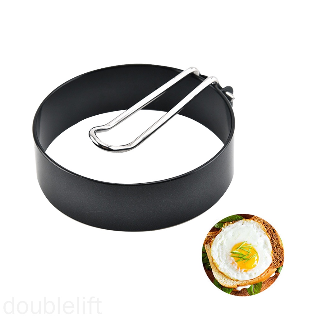 Khuôn Chiên Trứng Ốp La Bằng Sắt Có Tay Cầm Tiện Dụng Cho Nhà Bếp