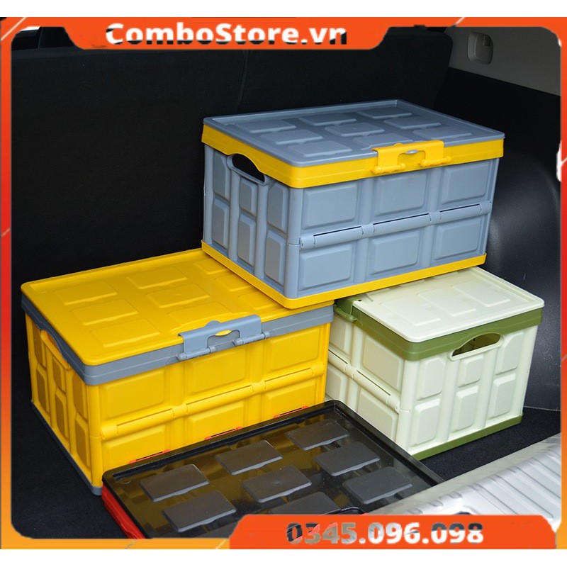 Thùng đựng đồ ô tô xe hơi - thùng đựng đồ gấp gọn đa năng 30 lít cao cấp