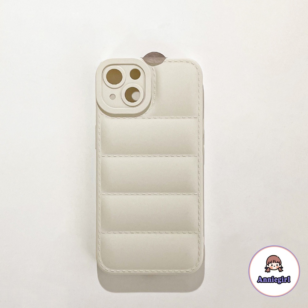 Ốp Điện Thoại TPU Mềm Siêu Mỏng Chống Sốc 3D Màu Be Thời Trang Cho IPhone 13 12 11 Pro Max X XR 8 7 Plus