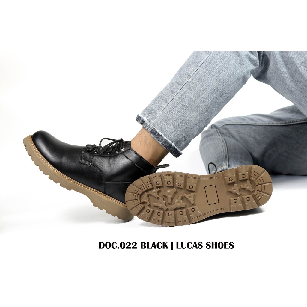 Giày da nam Đốc nam cổ lửng Doc.022 Da Bò Nhập khẩu Lucas Shoes bảo hành 1 năm | BigBuy360 - bigbuy360.vn