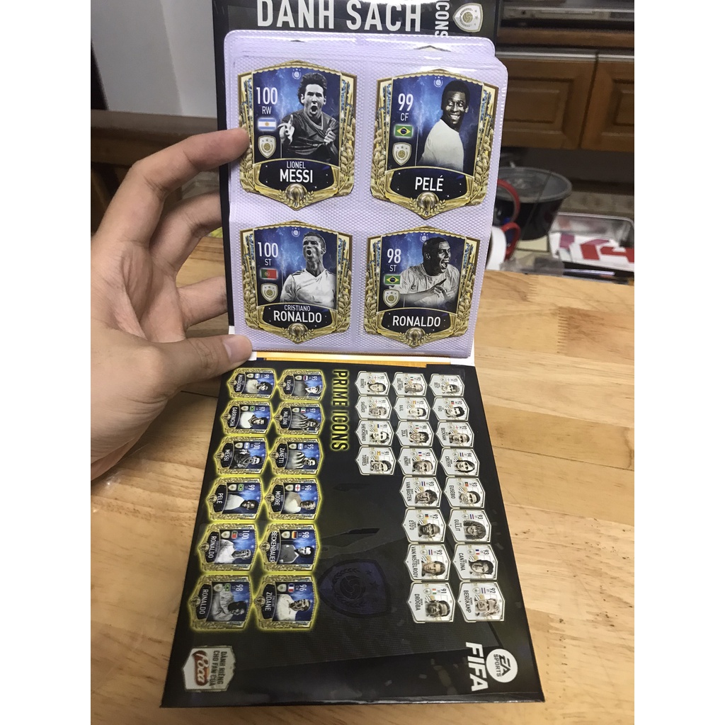 Bộ sưu tập Album 80 thẻ in FO4 ICON Match Attax