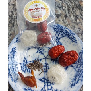 Set Yến sào nguyên chất mini Kèm táo khô, nhãn khô, hạt chia cao cấp