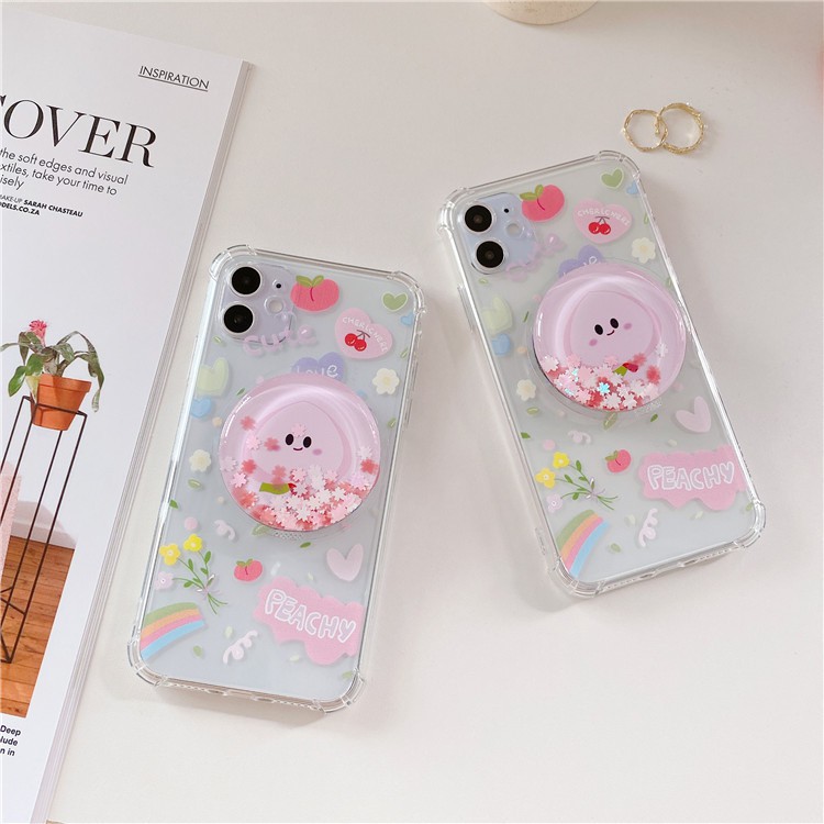 Ốp lưng iphone chống shock Đào Nhũ