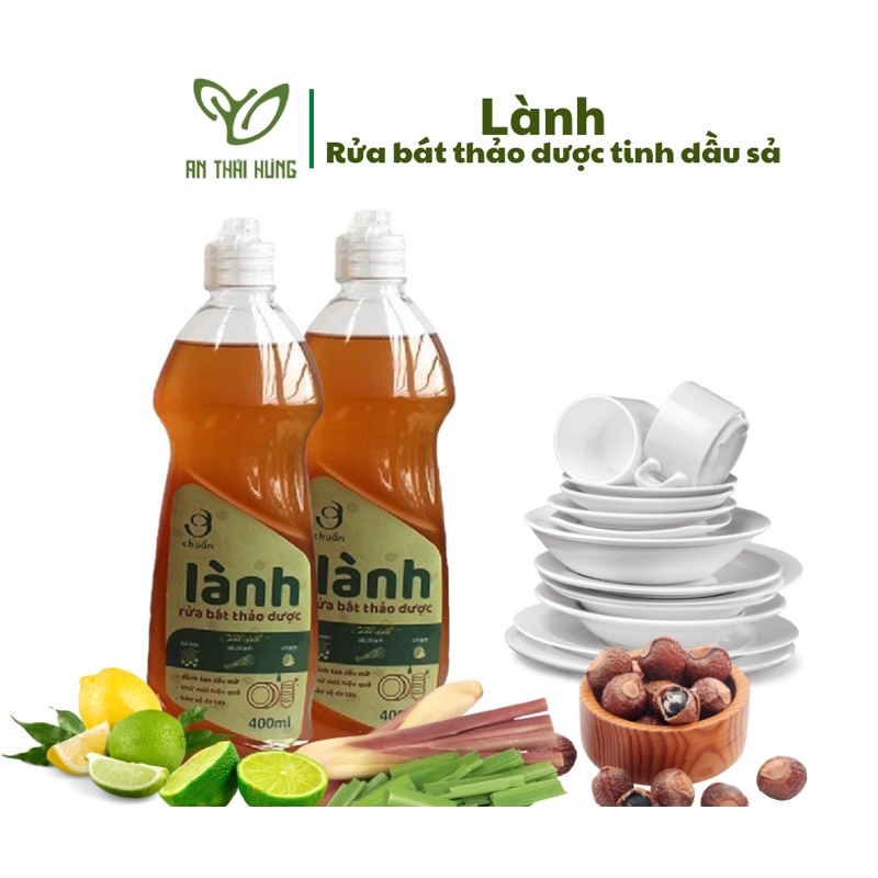 Nước rửa chén, bát hữu cơ từ Bồ Hòn lên men sinh học thảo dược AN THÁI HƯNG rửa sạch bát đĩa cốc chén hiệu quả
