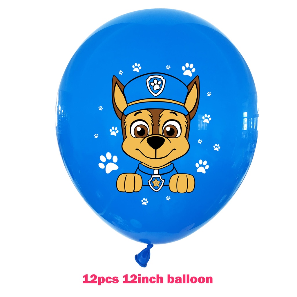 Mới Bộ Bong Bóng Trang Trí Tiệc Sinh Nhật Cho Bé Hình Paw Patrol