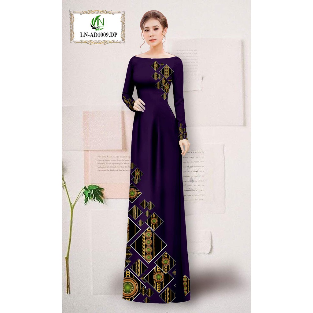 VẢI MAY ÁO DÀI IN 3D ĐẸP (CHẤT MỀM RỦ MẶC MÁT)