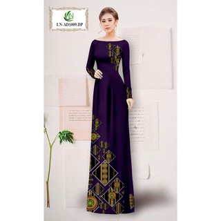 VẢI MAY ÁO DÀI IN 3D ĐẸP (CHẤT MỀM RỦ MẶC MÁT)