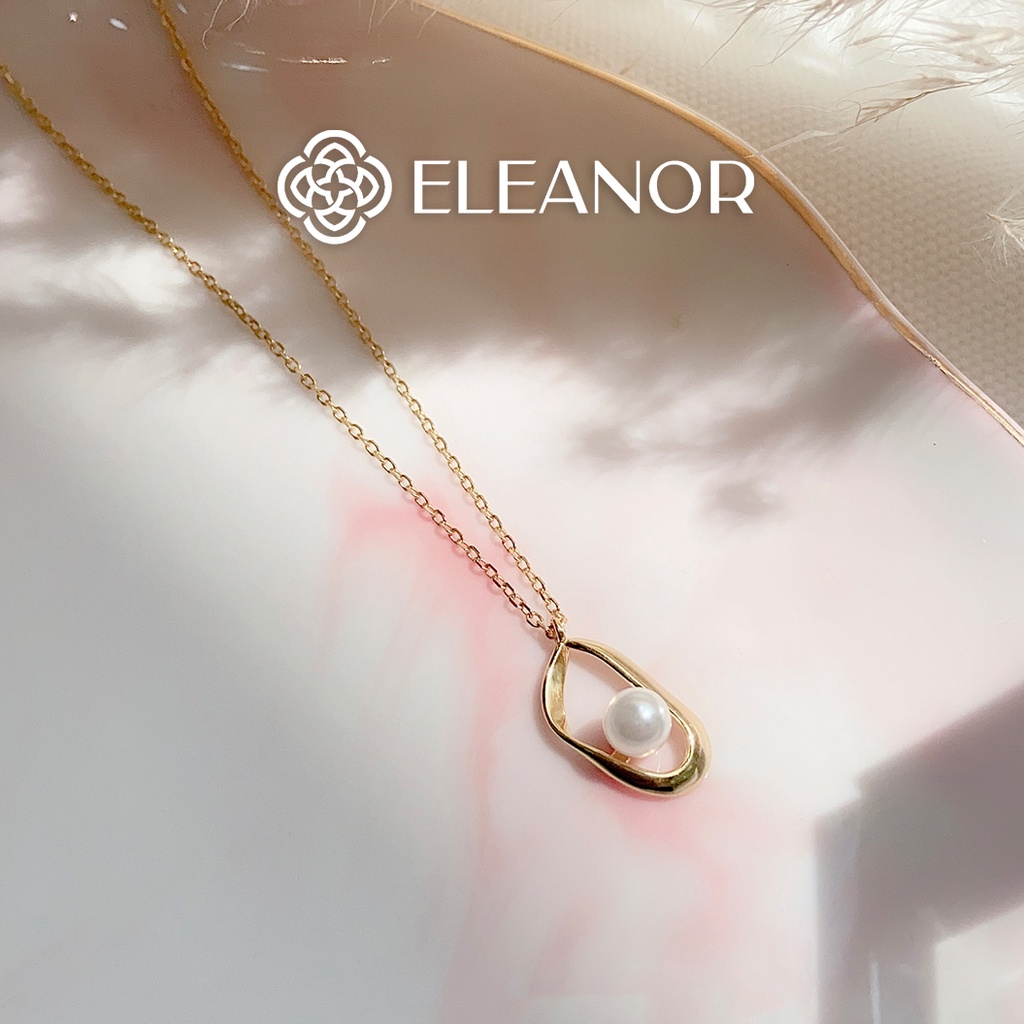 Dây chuyền nữ Eleanor Accessories vòng cổ đính đá gắn ngọc trai nhân tạo phụ kiện trang sức dễ thương