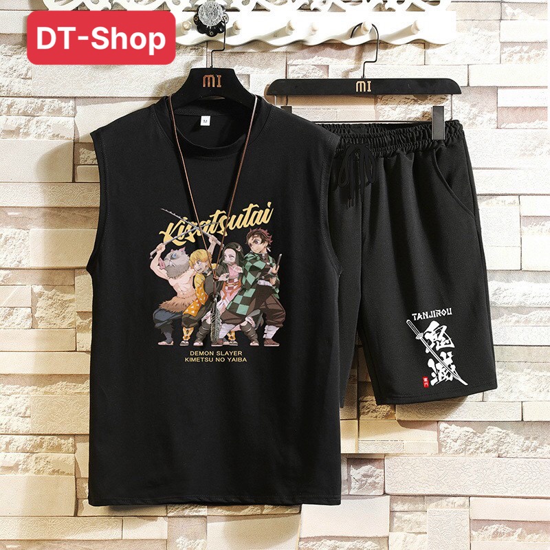 Bộ Thể Thao Nam mùa hè mặc ở nhà chất thun lưới mè cao cấp