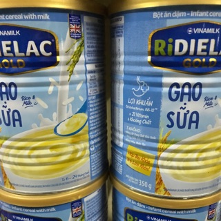 Bột ăn dặm Ridielac hộp thiếc 350g cho bé từ 6 tháng tuổi