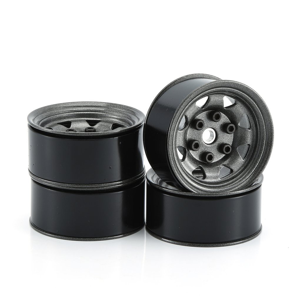 Set 4 Vành Bánh Xe Ax515Bk Bằng Hợp Kim Nhôm 1.55 Inch Chuyên Dụng Cho Xe Điều Khiển RC 1/10 RC MN99 MN90