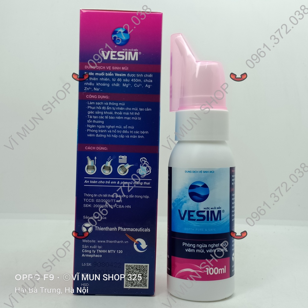 Nước muối biển VESIM 100ml - Thiên Thành Pharma