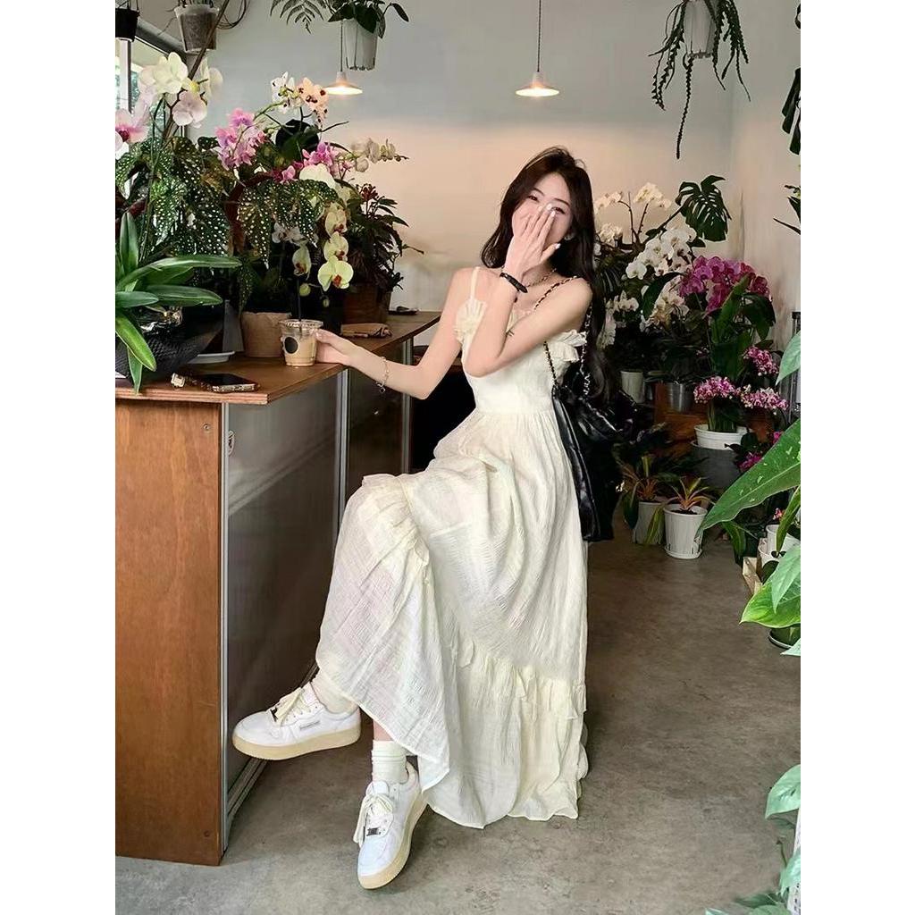 Đầm Hai Dây Mỏng Ôm Eo Mùa Hè Phong Cách Mới 61515