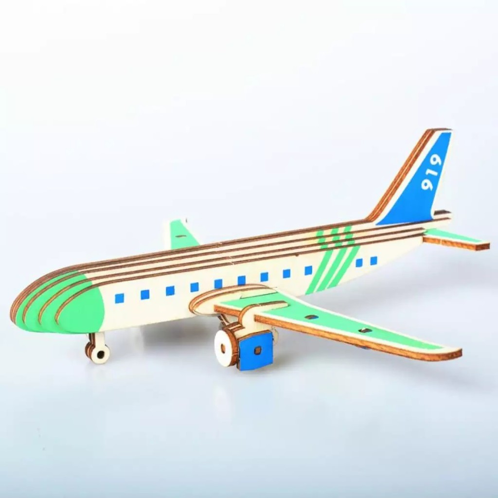 Đồ chơi lắp ghép mô hình 3D bằng gỗ - Máy bay C919