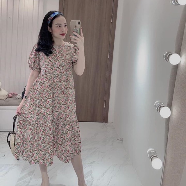 Đầm babydoll hoa nhí