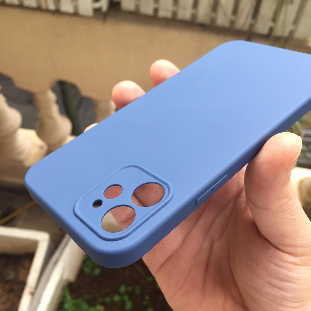 Ốp lưng silicon Gor cho Apple iPhone 12 6.1 inch nhám siêu mịn, không bám vân tay có gờ bảo vệ camera- Hàng nhập khẩu