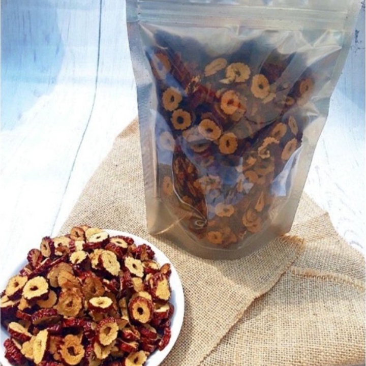 50g Táo Đỏ Sấy Khô Cắt Lát, Táo Đỏ Khô Làm Trà Hoặc Chè Dưỡng Nhan Giúp Ngủ Ngon, Tốt Cho Sức Khoẻ