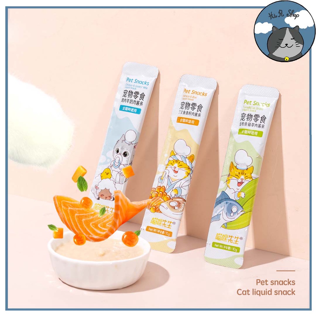 Súp Thưởng Petsnacks Thanh 15g Dạng Cream Cho Mèo Nhiều Vị
