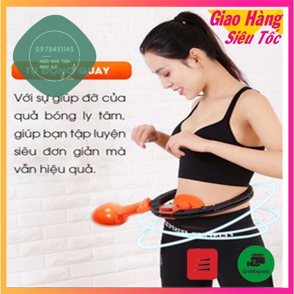 [HOT] Vòng hula thông minh giảm mỡ bụng, eo thon - Thiết bị thể dục - Dụng cụ tập eo Yoga Vòng đeo bụng có thể tháo rời