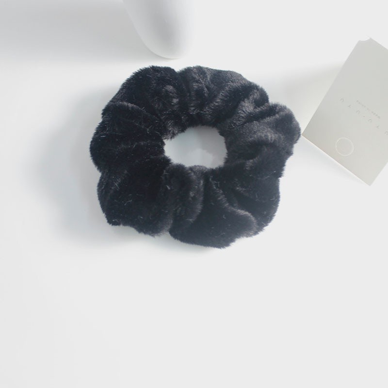 Dây buộc tóc scrunchies lông nhung mềm mại xinh xắn CT06