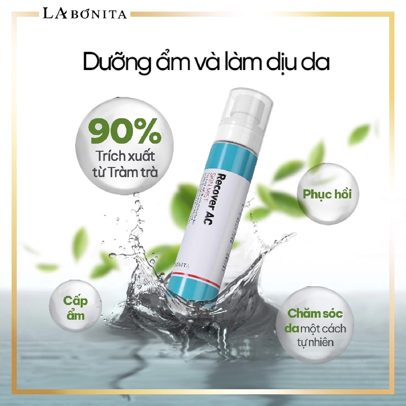 Xịt Khoáng giảm mụn La Bonita Recover AC Skin Mist 100ml