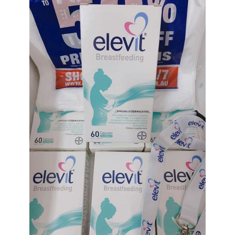 Elevit bú dành cho phụ nữ sau sinh cho con bú mẫu mới date 2023
