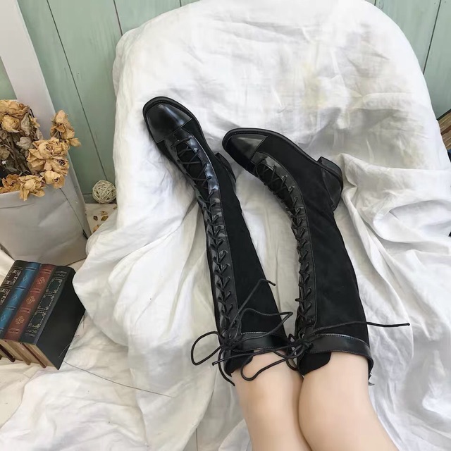 [ORDER] Boots xinh cao cổ đan dây 2 màu nâu - đen  KÈM ẢNH THẬT❤️❤️❤️