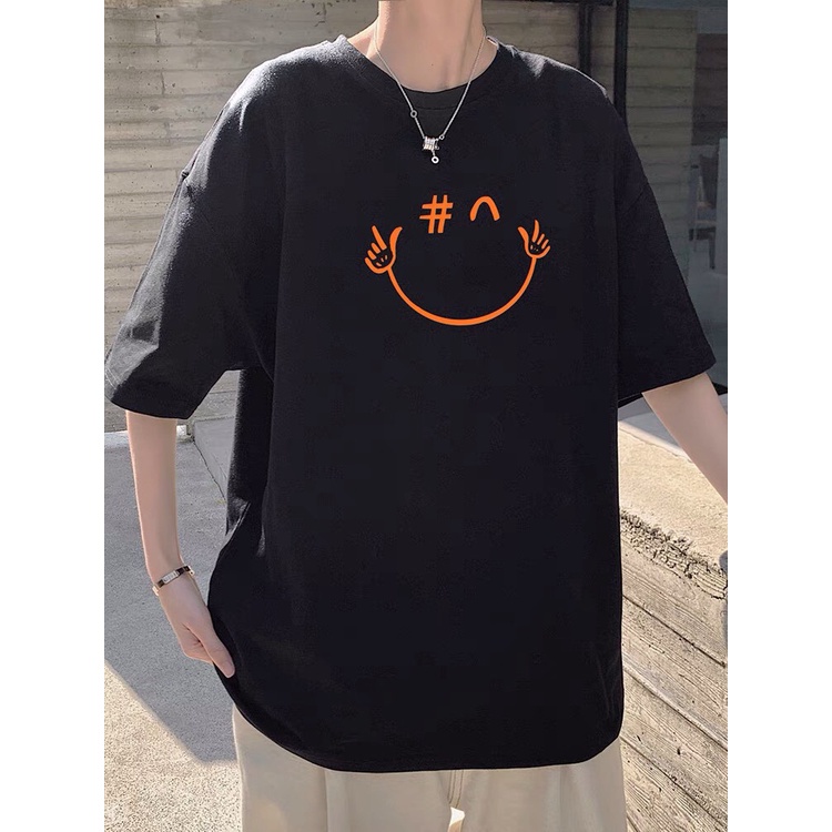 Áo Phông Mặt Cười 3 Màu Cơ Bản Thoải Mái Hoạt Động Mã SP GAREM 2022
