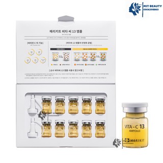 Tinh Chất VITA-C 13 Ampoule MERIKIT tinh chất cô đặc tinh khiết Trắng Da Hàn Quốc hộp 10 lọ
