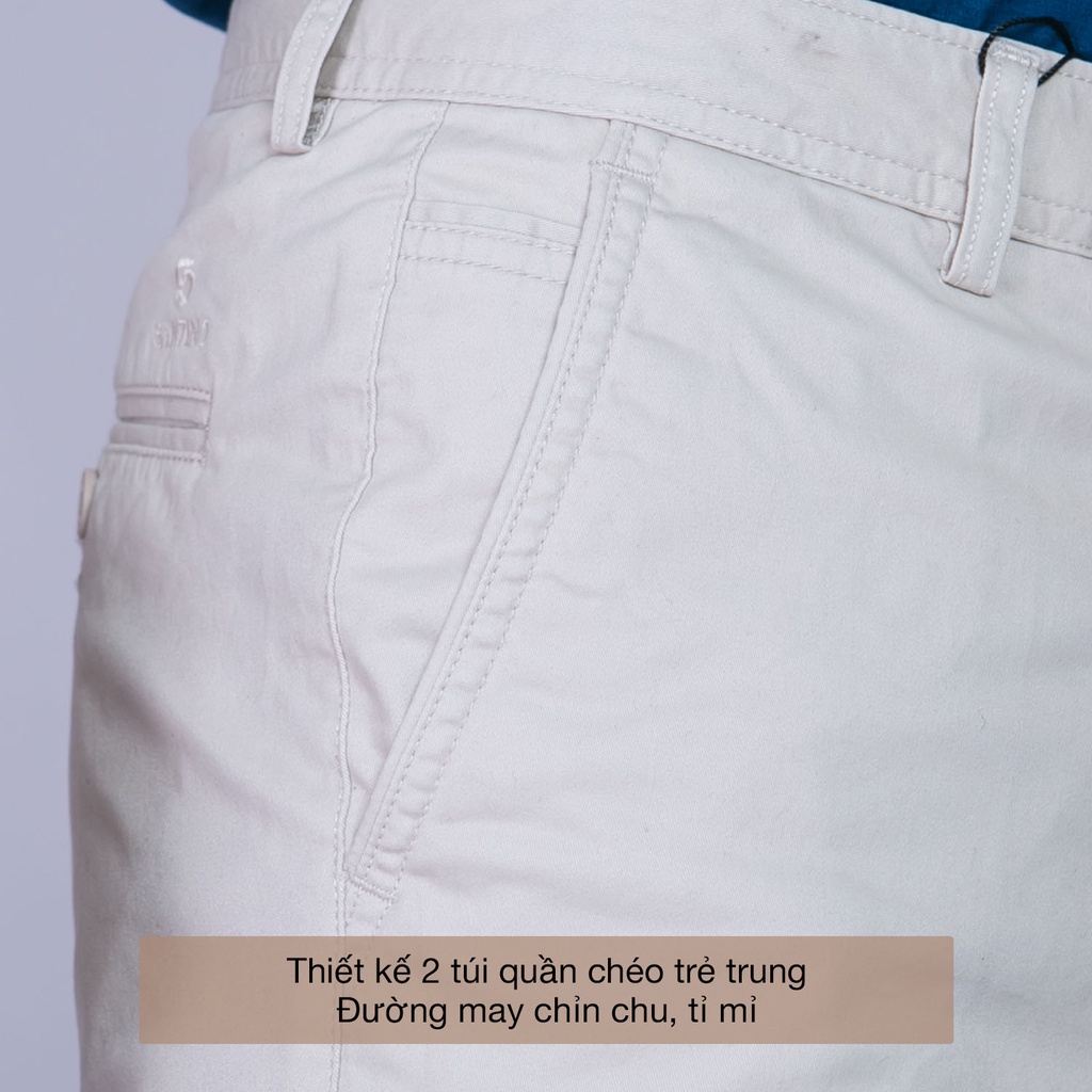 Quần Kaki Nam SANTINO Chuẩn Phom, Chất Liệu Cotton Kaki Cao Cấp Co Giãn, Trẻ Trung K616