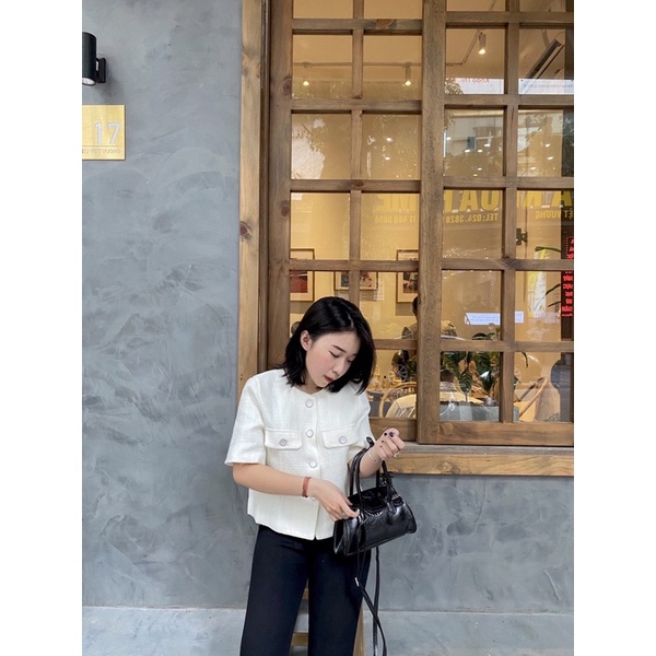Áo Dạ Tweed Blouse