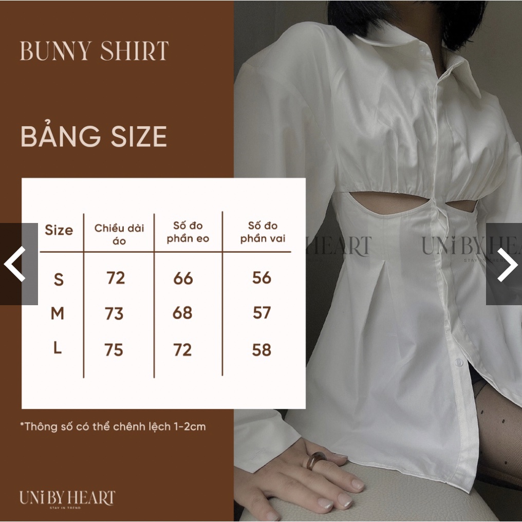 Áo sơ mi nữ thiết kế BUNNY của Uni ByHeart