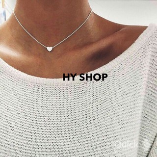 vòng cổ trái tim xi bạc