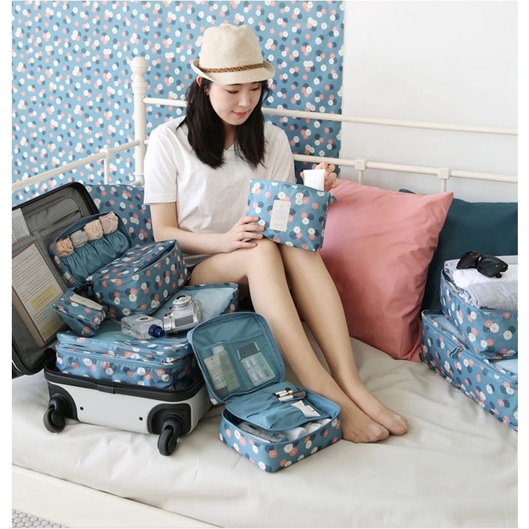 Túi đựng mỹ phẩm đồ cá nhân du lịch nhỏ gọn đẹp cute đa năng cao cấp Túi đựng mỹ phẩm gấp gọn