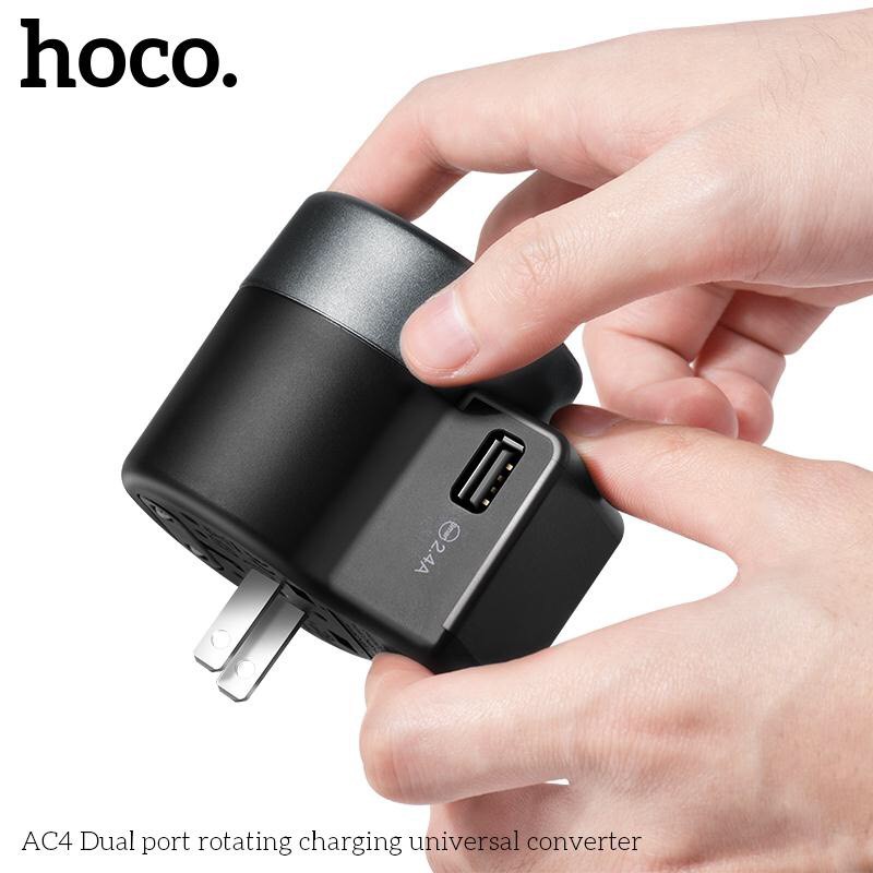 Củ Sạc Hoco AC4 Đa Năng ✔ Hỗ trợ sạc nhanh cho các dòng máy