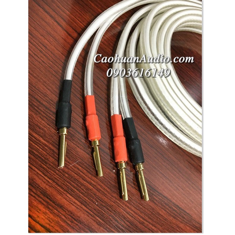 Dây loa bộ AUDIO CÔNG NGHỆ MỸ ĐỒNG MẠ BAC Đầu Bắp Chuối + Mỏ Chim