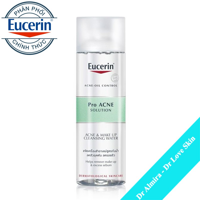 Nước tẩy trang cho da dầu nhạy cảm EUCERIN ProACNE Solution Acne&Makeup Cleansing Water 200ml