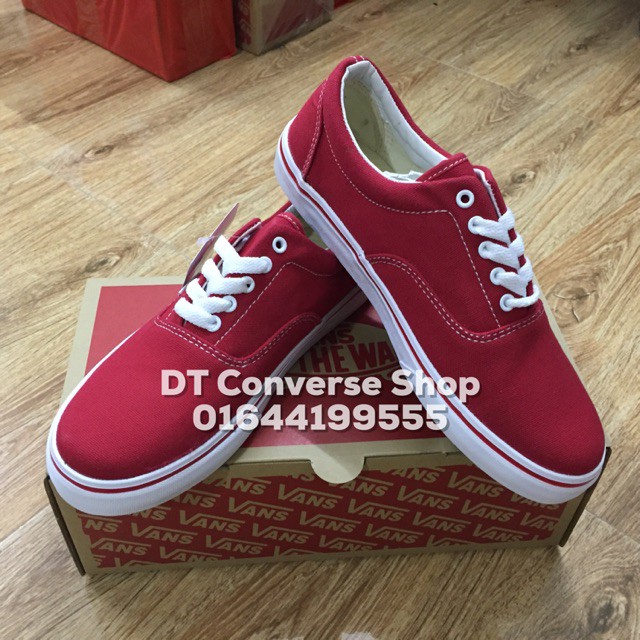 🔥[FULL BOX] Giày Vans classic đỏ cổ mút nam nữ.🔥