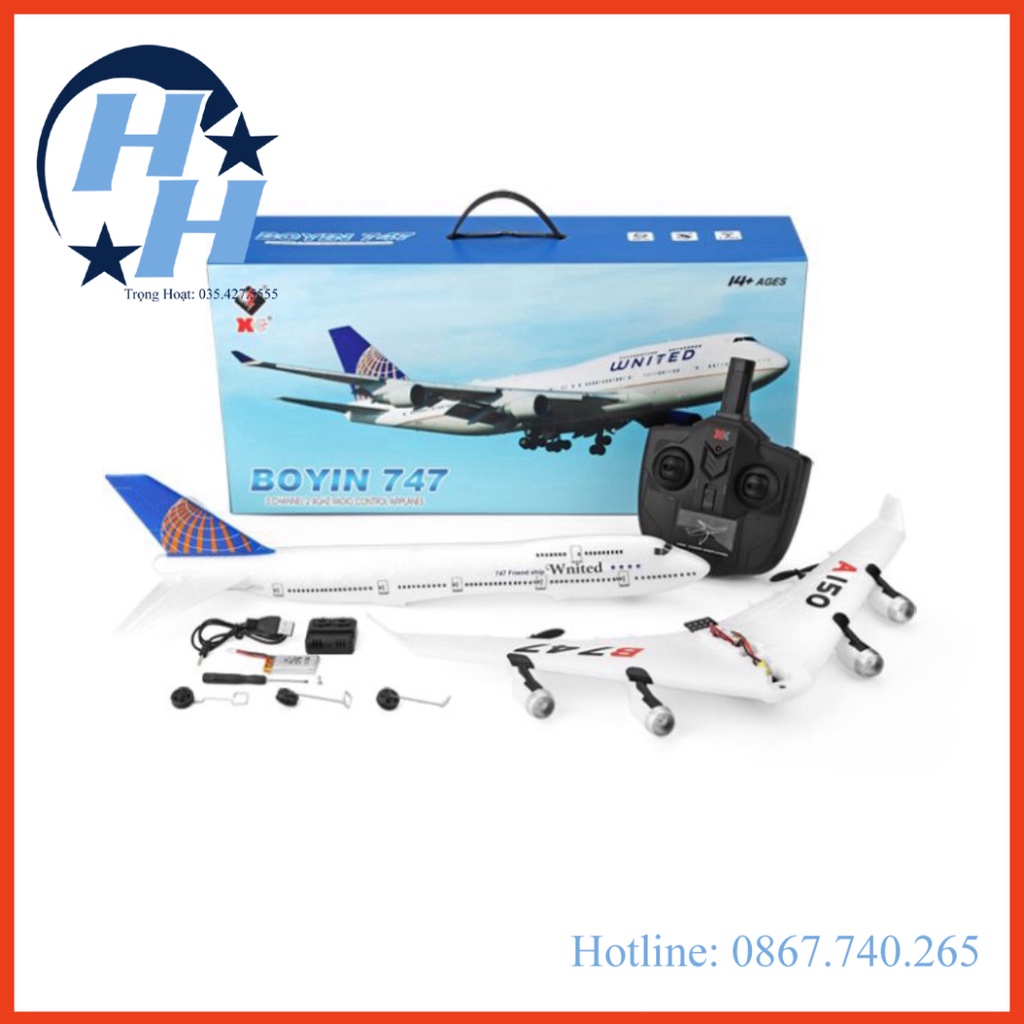 Máy bay điều khiển Wltoys XKS A150-C RC Airplane 2.4G Boyin 747 epp maybayrc