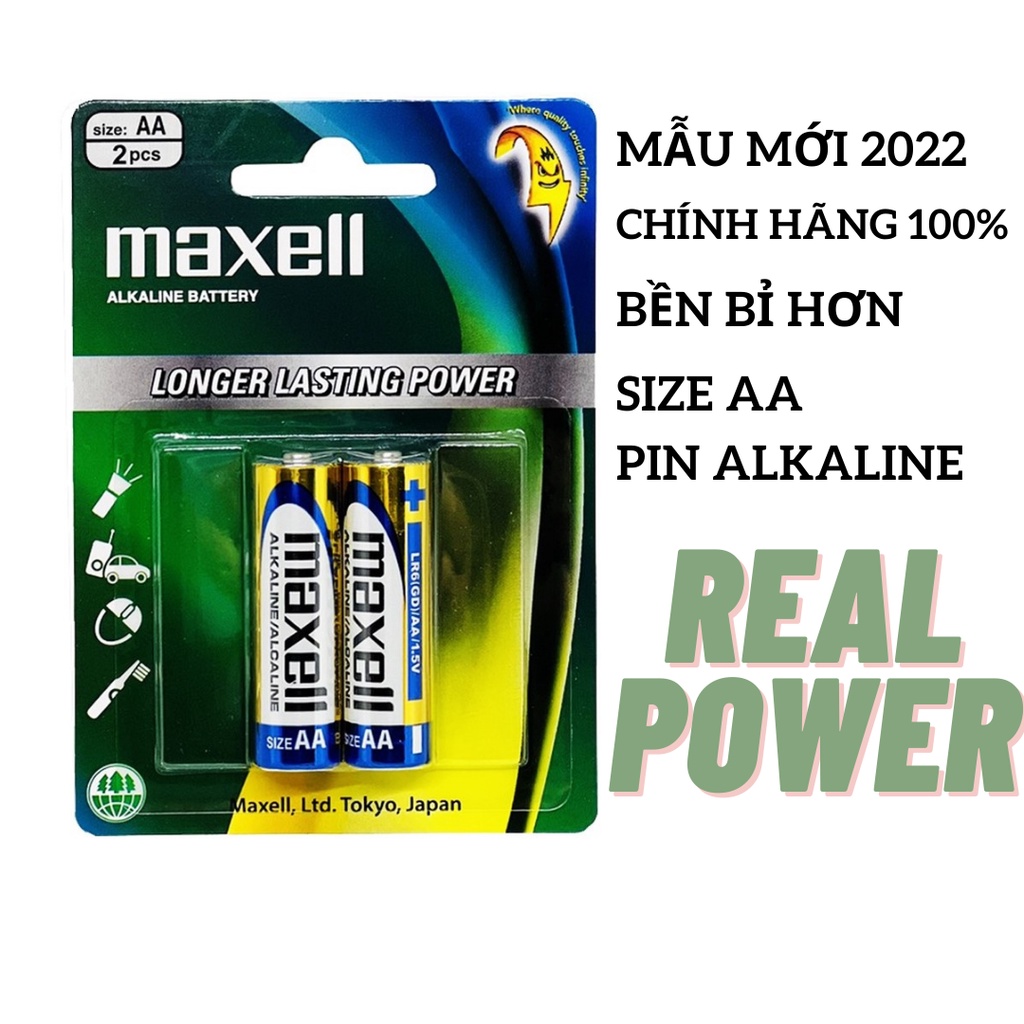 Pin Tiểu AA Maxell alkaline 1.5v