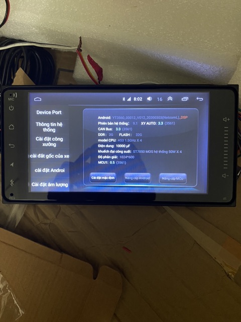 Màn android toyota 7 inch CARFU cấu hình 2-32GB có ra lệnh giọng nói -dsp -4g- vietmap-navitel -bảo hành 1 năm
