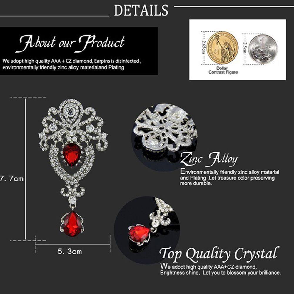 Trâm Cài Áo Hình Giọt Nước Màu Ngà Lấp Lánh Mới|Đầm Cô Dâu Kiểu Dáng Sang Trọng Thời Trang