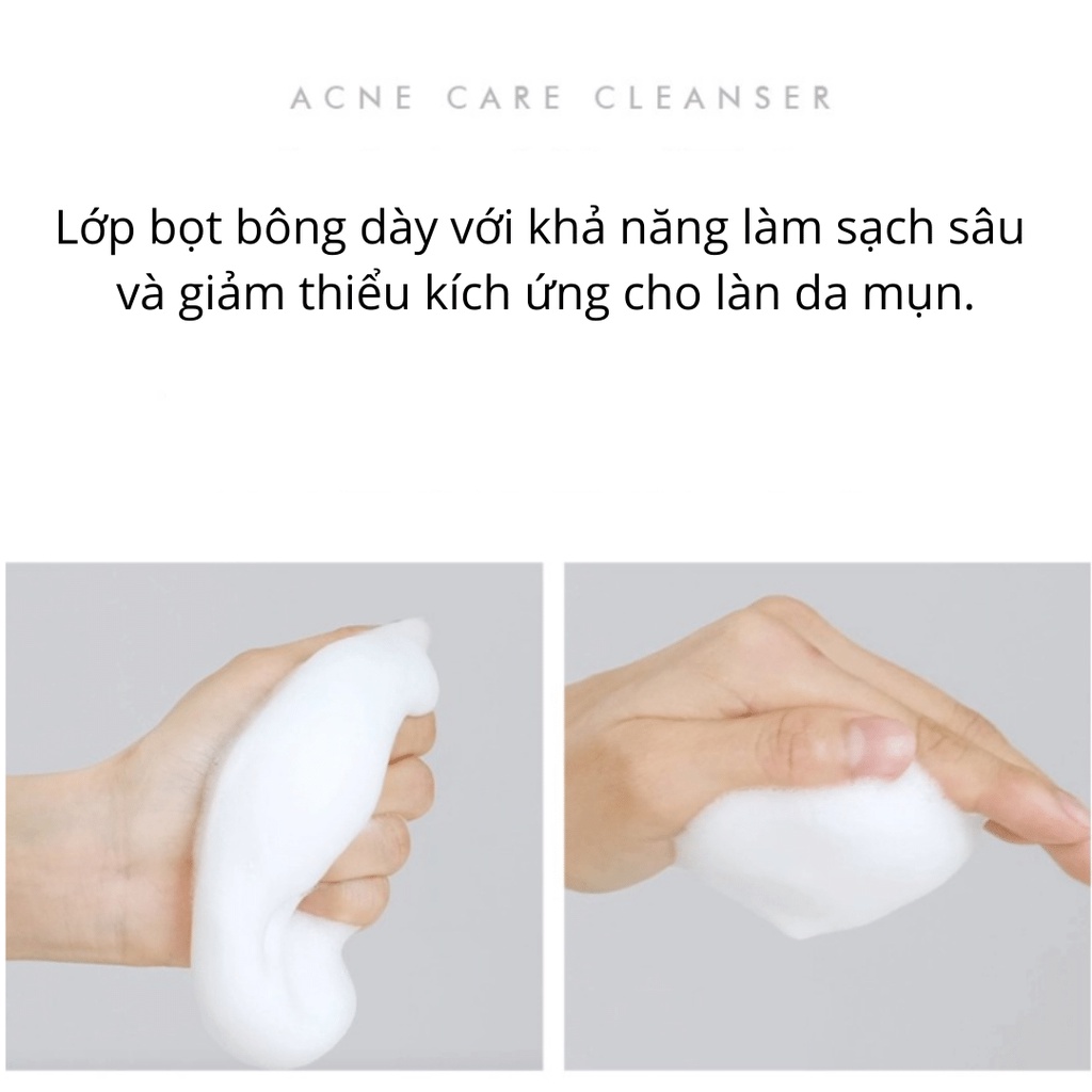 Sữa rửa mặt chuyên sâu dành cho da dầu mụn Acne Care Foaming Cleanser Dr.Banggiwon 200ml