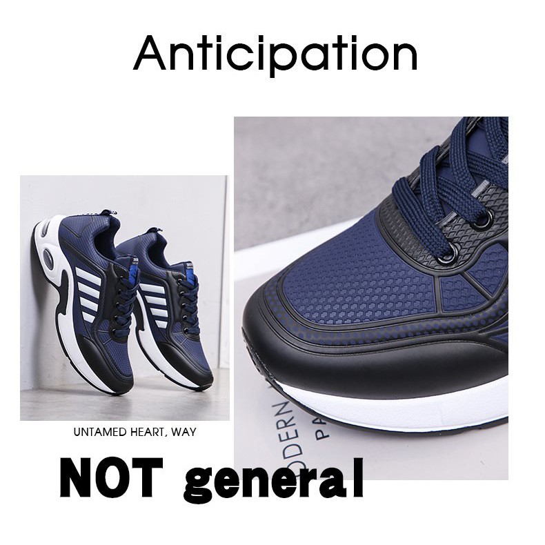 Giày thể thao Sport Sneaker trẻ trung, đế cao su nén khí tăng chiều cao, bề mặt phủ cacbon chống nước G139