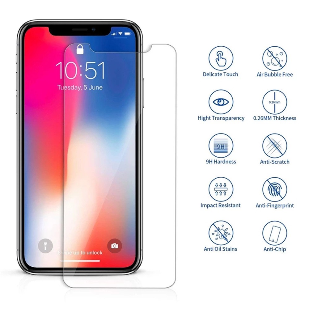 Set 3 Miếng Dán Cường Lực 9D Toàn Màn Hình Dùng Cho iPhone 12 mini -11 Pro MAX -X -XS MAX -XR -6-6S -7-8 Plus