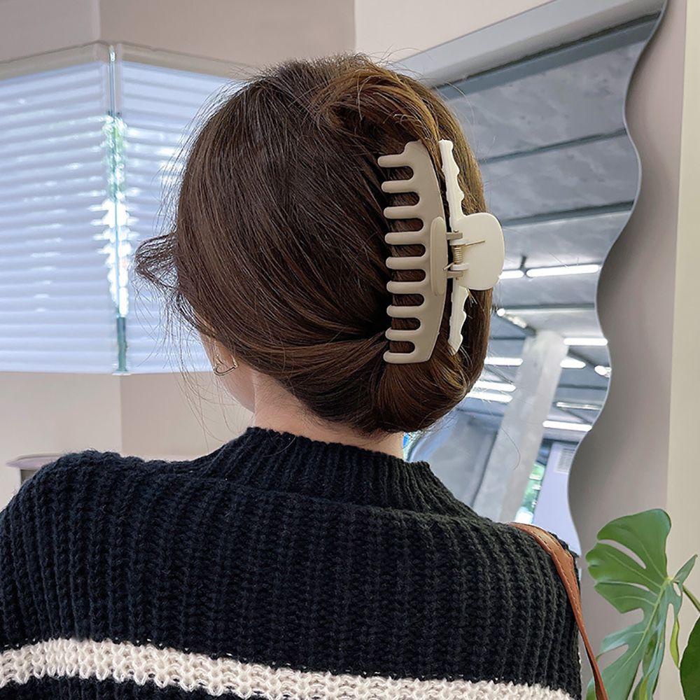 NICKOLAS Kẹp Tóc Hình Chữ M / Cá Mập / Bông Hoa Hai Màu Dễ Thương Cho Nữ