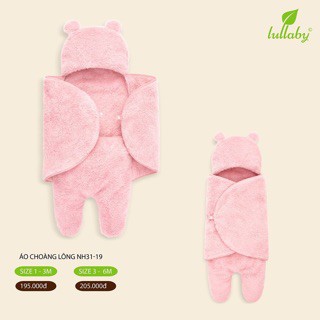 [LULLABY SALE] Áo choàng lông có mũ sơ sinh