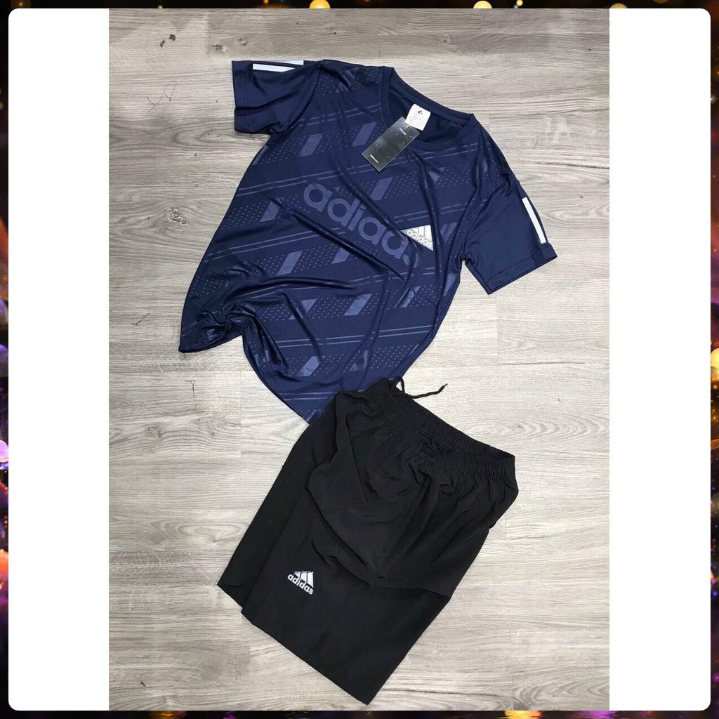 Bộ Hè Nam, Bộ Thể Thao Nam Adidas Cộc tay chất liệu thun lạnh mềm mịn | BigBuy360 - bigbuy360.vn